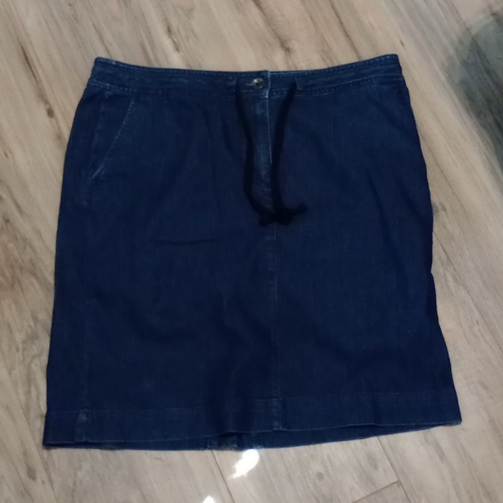 Jean Skirt with Tie